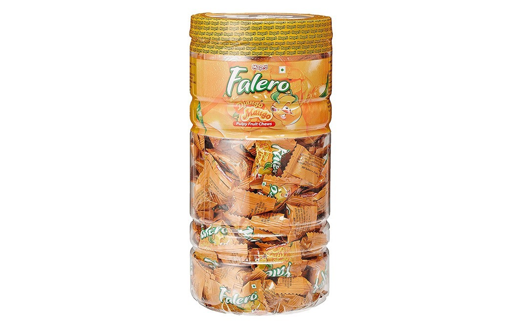 Falero Django Mango Pulpy Fruit Chews   Jar  581.4 grams